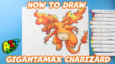 how to draw charizard gx|How To Draw Gigantamax Charizard .